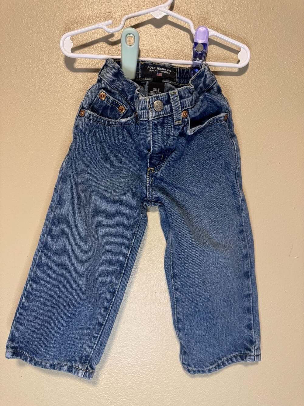 Vintage Polo Jeans Co. Ralph Lauren Toddler Boys Denim Jeans Size 2T